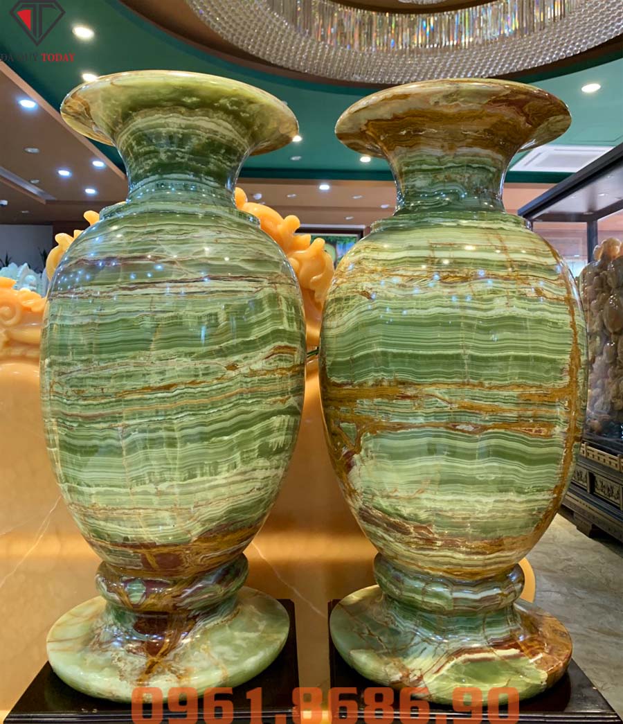 Lục bình ngọc onyx xanh 90x45cm